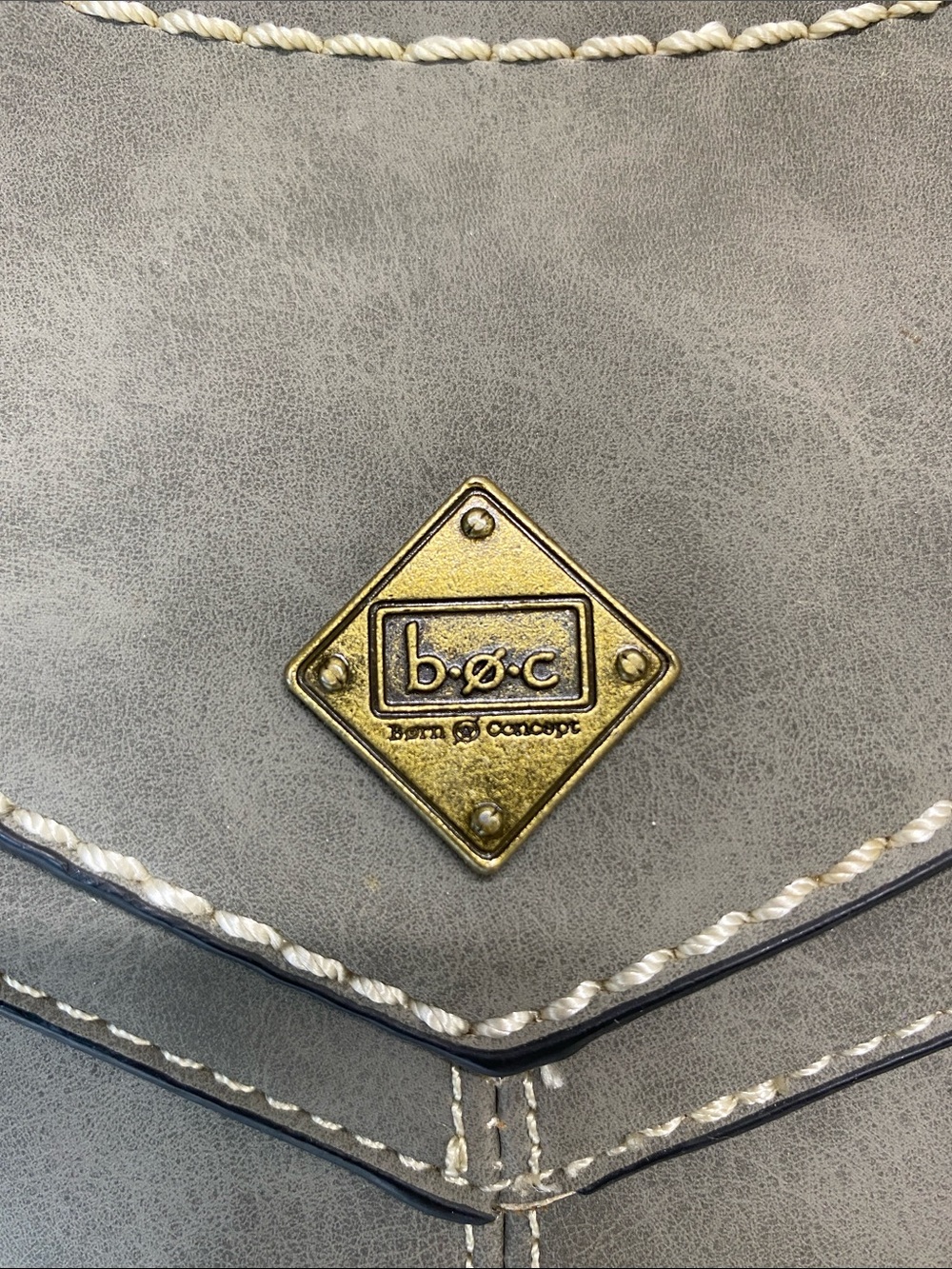 boc Gray Suede-Style hobo Shoulder Crossbody Bag adjustable strap - Picture 2 of 15